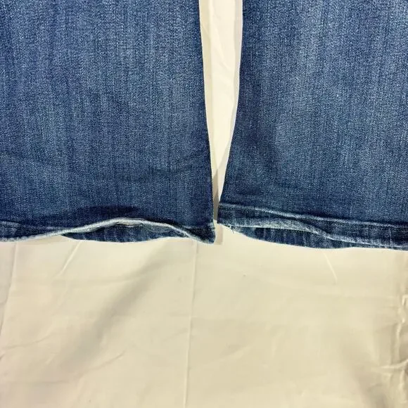 Free People We The Free Jayde High-Waisted Dark Blue Flare Jeans – Size 26 - Picture 6 of 9